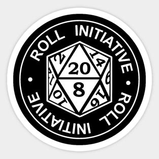 ROLL INITIATIVE Sticker